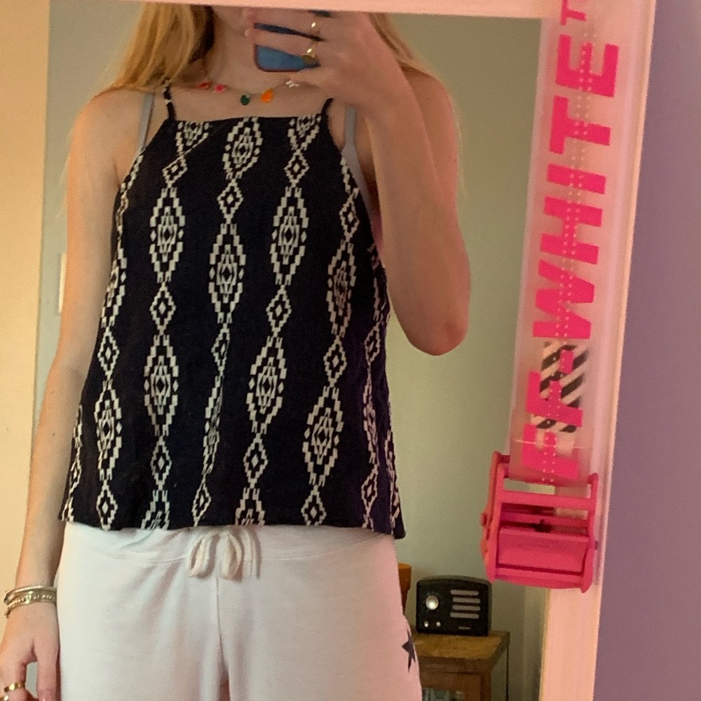 Tribal print top